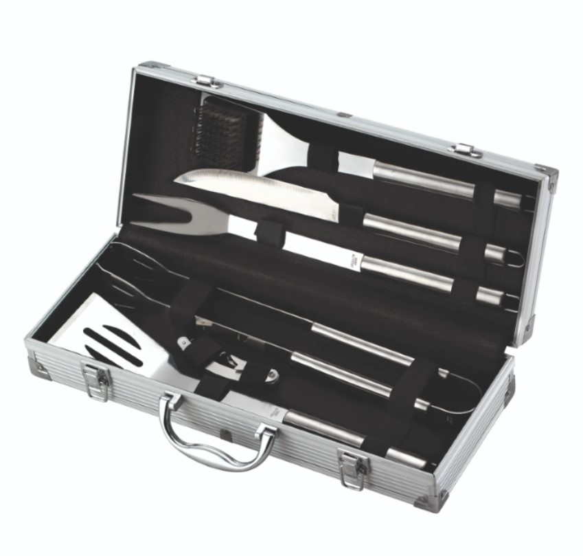 SET X BBQ 6 PZ INOX OMPAGRILL