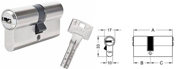 CILINDRO YALE EUR Y2P 30/30 CA