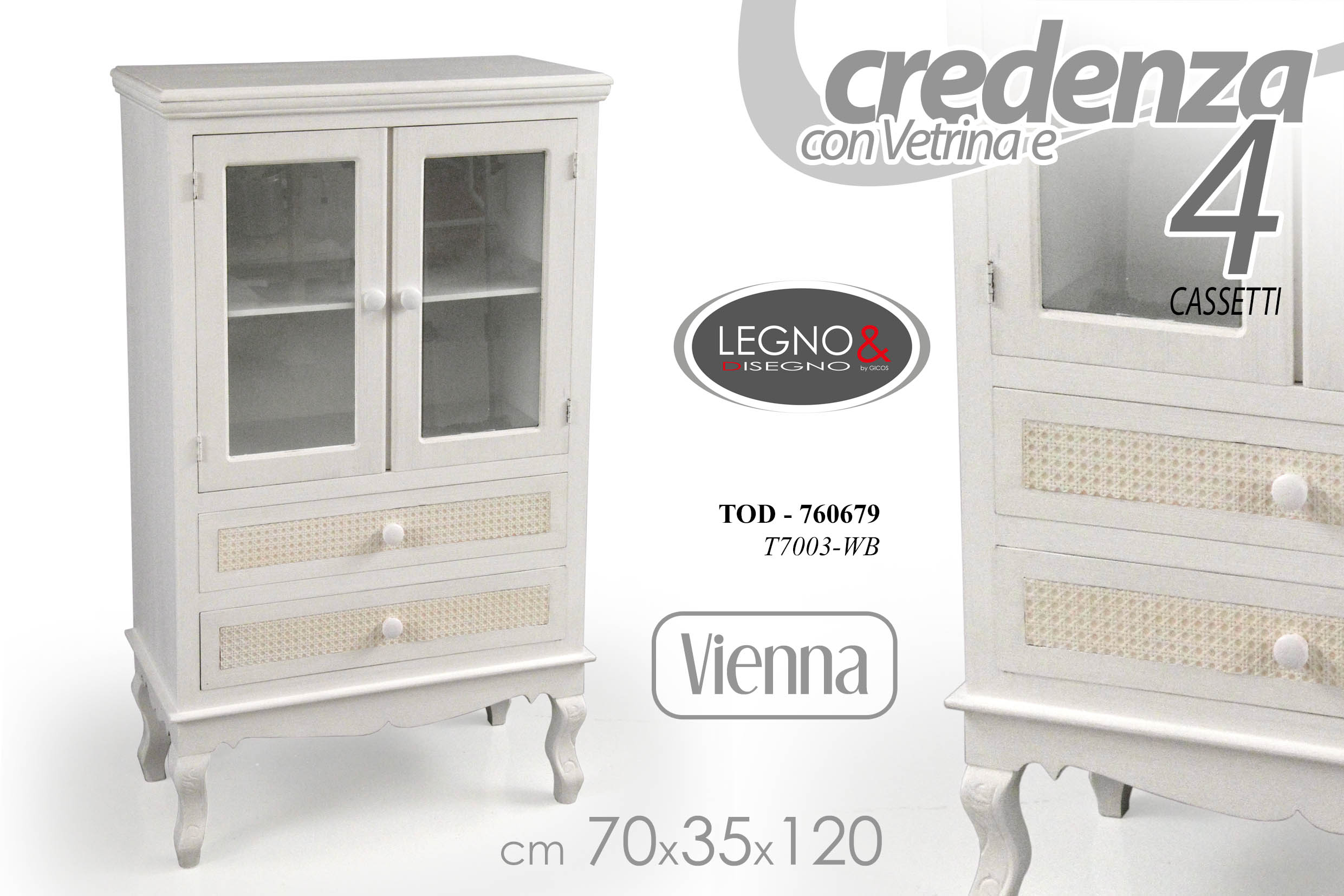 CREDENZA VIENNA 4 CASS. 760679