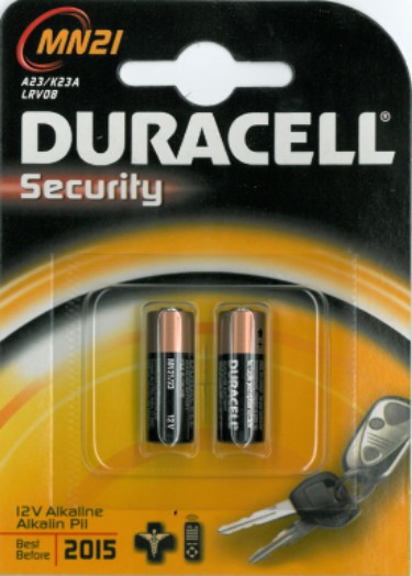 PILE DURACELL 12V  2PZ  MN21