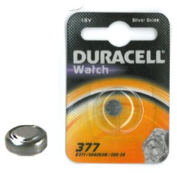 PILE DURACELL 377     OROLOGIO