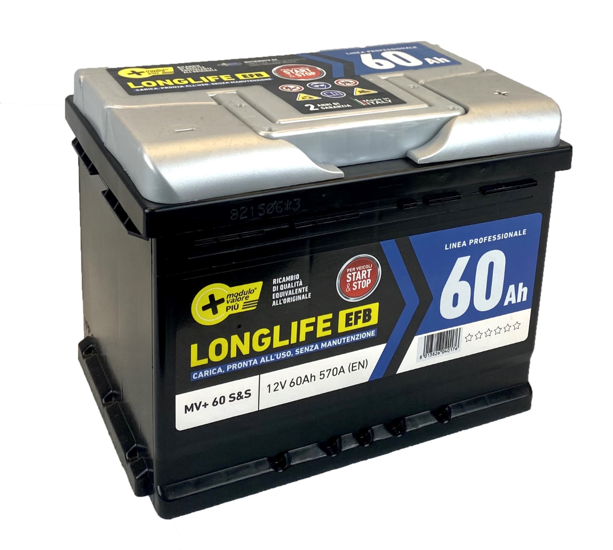 BATTERIA AUTO 60AH START&STOP LONGLIFE