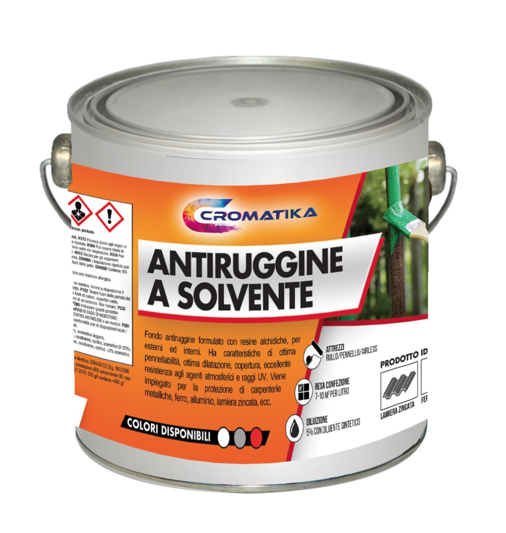 ANTIRUGGINE GRIGIA LT.2,5 CROMATIKA