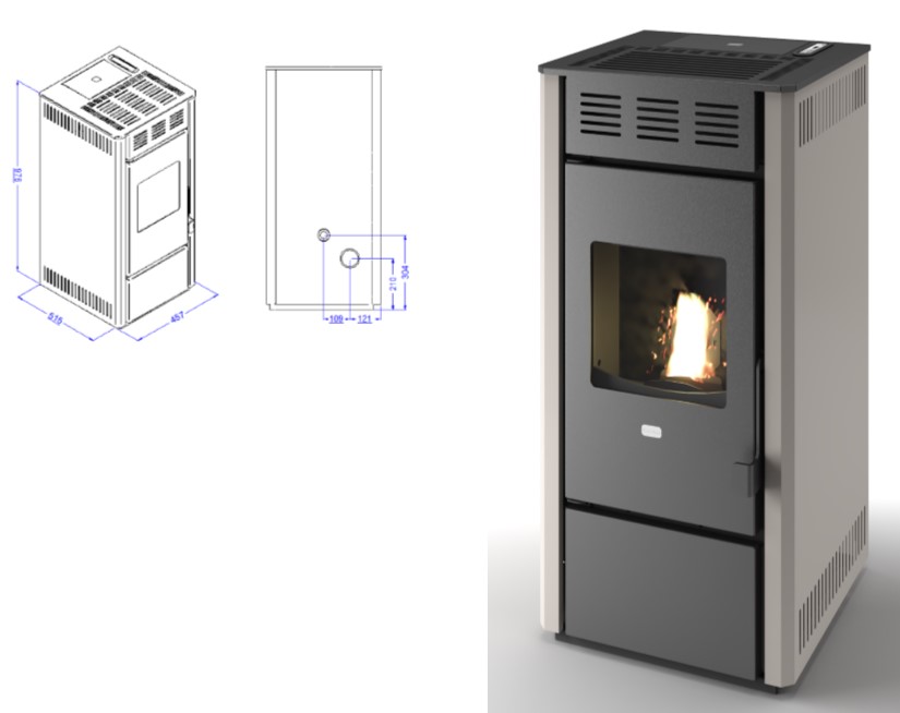 STUFA PELLET MARTINA 11,5KW AV