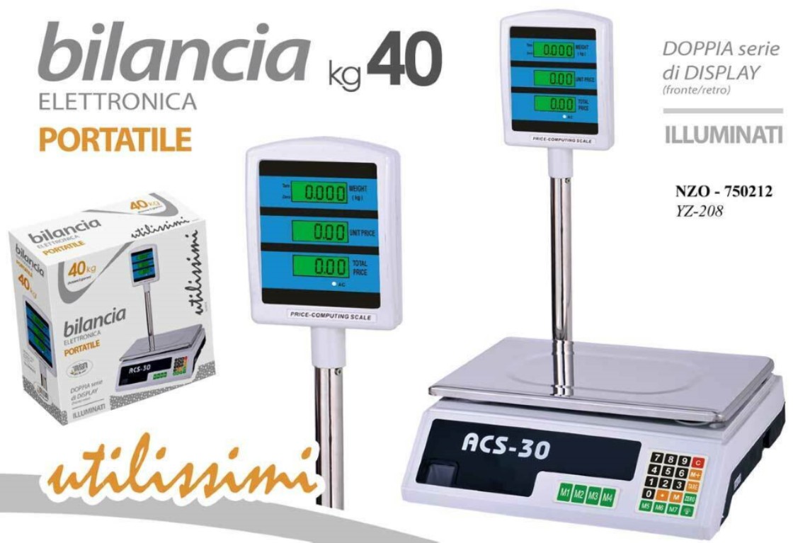 BILANCIA LCD DISPL ALTO KG.40